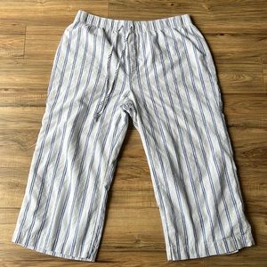 A&F striped culottes